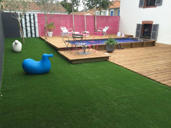 gazon synthetique pornic terrasse pin