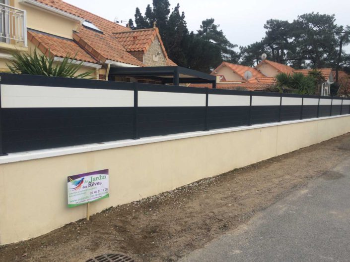 pornic cloture oasis aluminium 44 paysagiste au jardin des reves