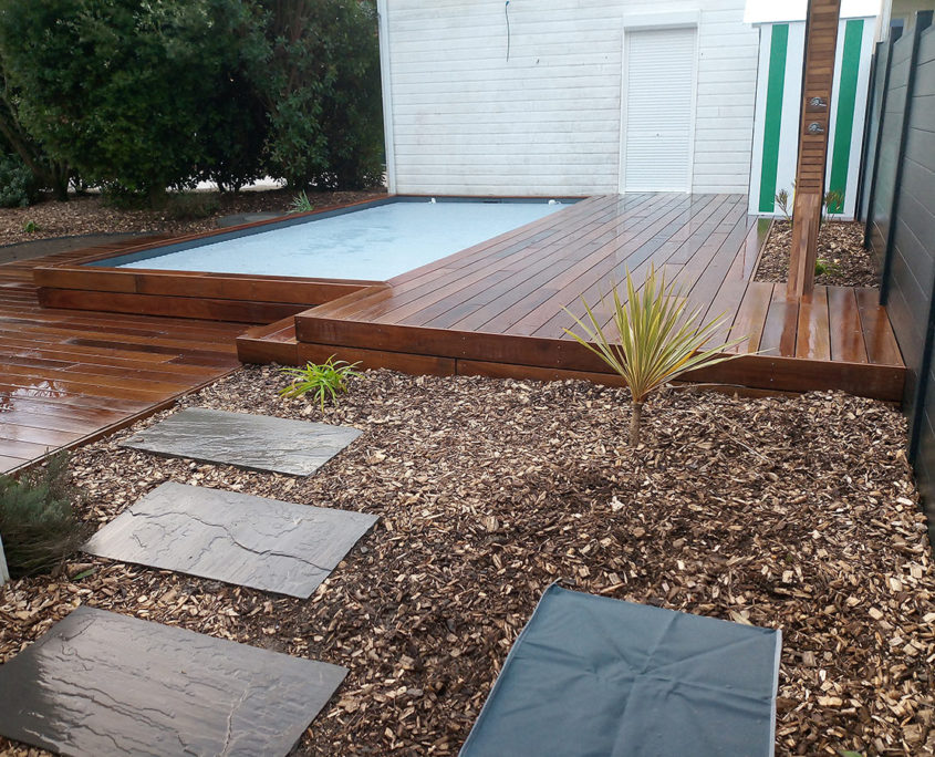 La Plaine sur Mer paysagiste terrasse en bois cumaru