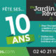 Logo au jardin des reves 10 ans