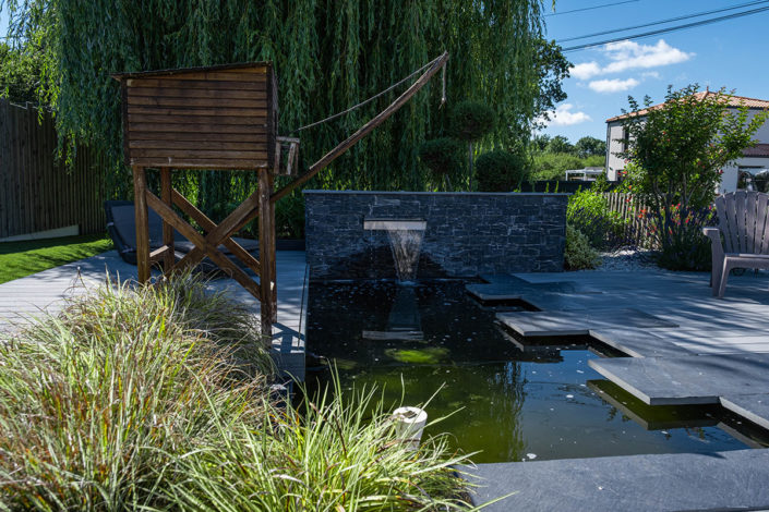 Paysagiste Pornic : Bassin - Terrasse en composite Au Jardin des Rêves