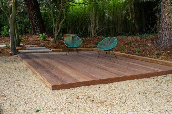 Pornic paysagiste terrasse bois exotique Cumaru - Au Jardin des Rêves