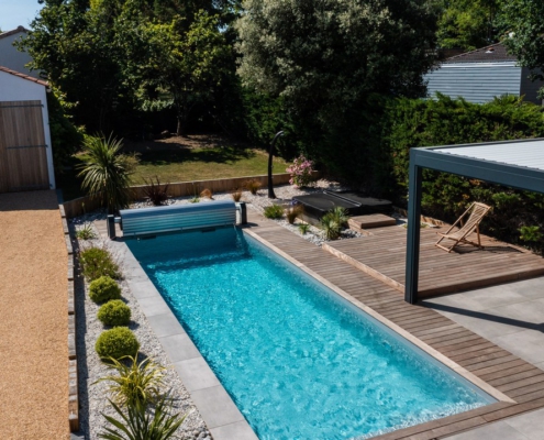 Terrasse autour piscine - Massifs - Au Jardin des rêves Terrasse autour piscine - Massifs - Au Jardin des rêves