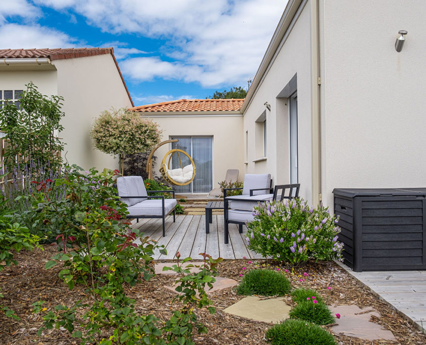 Terrasse Pornic et plantations paysagiste Au Jardin des Rêves