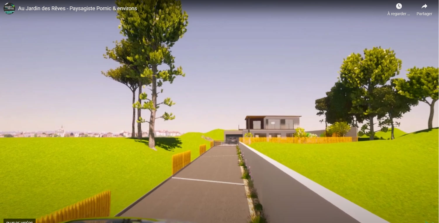 Au Jardin des Rêves : Projet vidéo 3d paysagiste Pornic