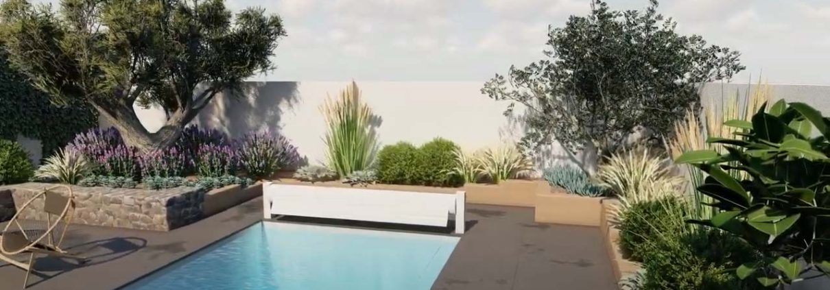 Jardin de reve Pornic piscine massifs paysagiste