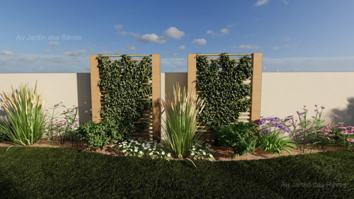 aujardindesreves Plan 3D brise vue vegetal