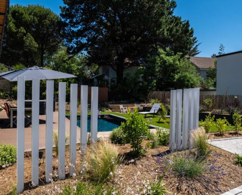 Paysagiste Pornic Brise vue piscine massifs Au Jardin des Rêves