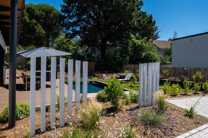 Paysagiste Pornic Brise vue piscine massifs Au Jardin des Rêves