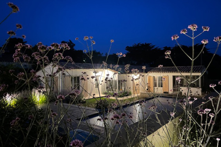 Jardin Pornic Aménagement Vue de Nuit