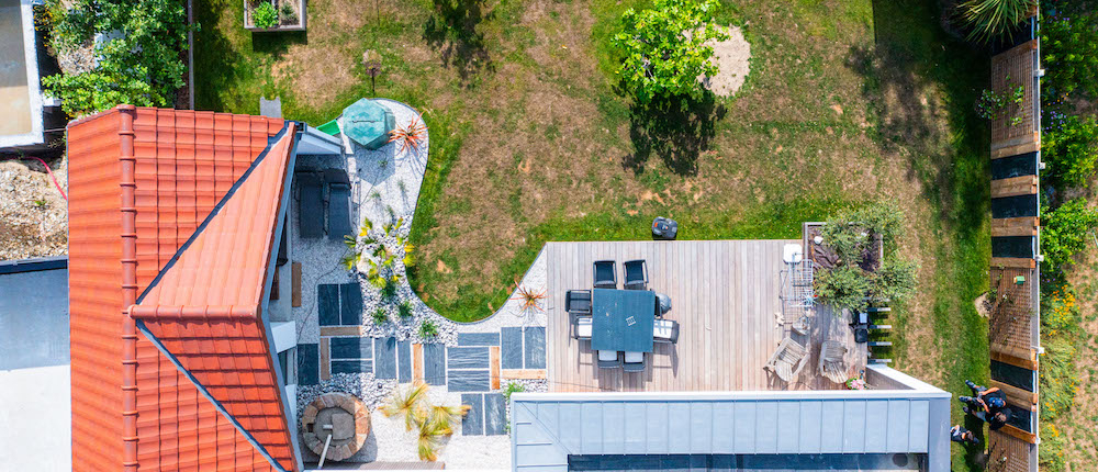 aménagement de jardin par au jardin des rêves vue panoramique, paysagiste pornic