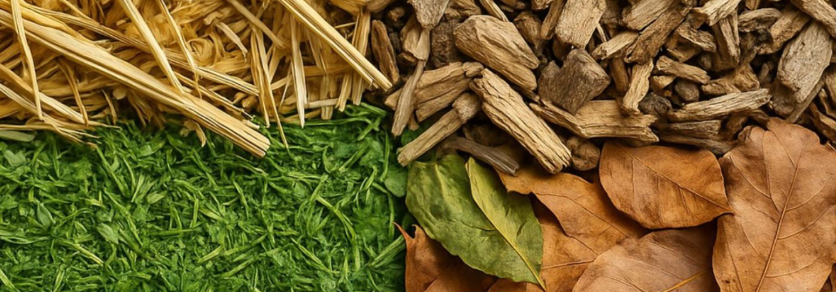 Différents types de paillage naturel pour le jardin – copeaux de bois, feuilles, paille et tonte, par Au Jardin des Rêves à Pornic